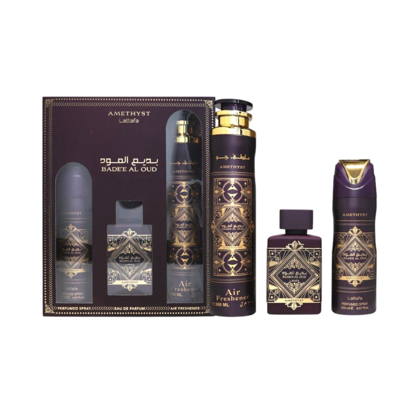 Pack Bade'e Al Oud Amethyst Lattafa Perfumes