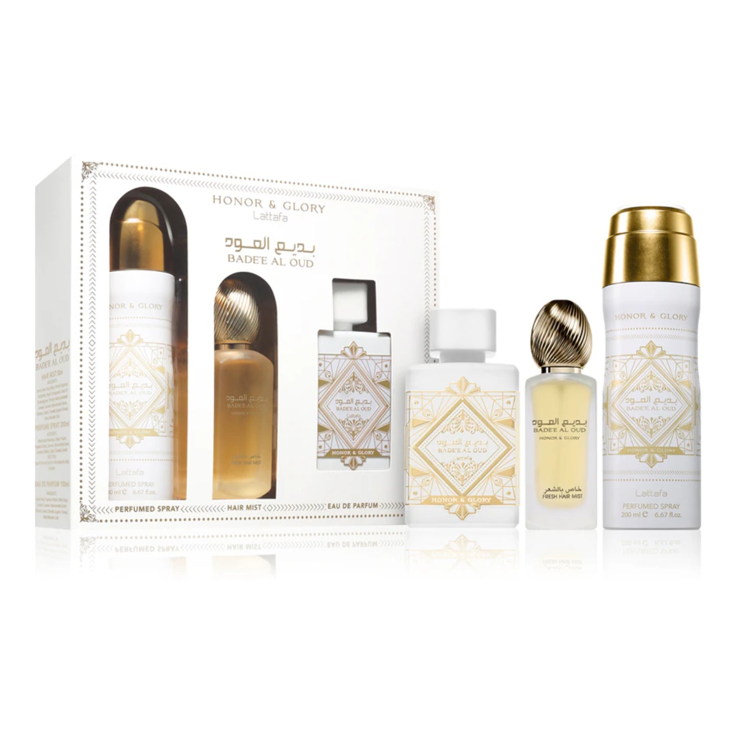 Pack Bade'e Al Oud Honor & Glory Lattafa Perfumes